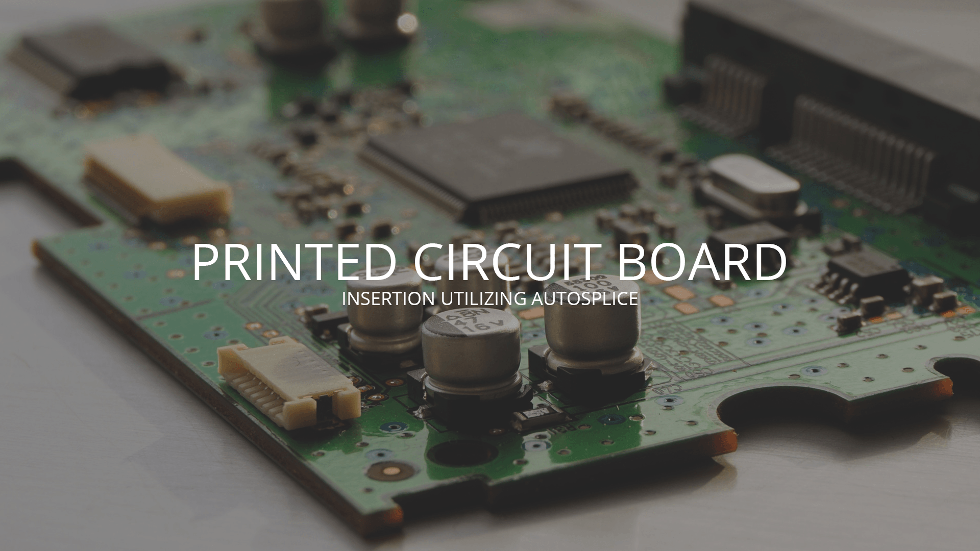 Examples of PC Boards after insertion, cutting and clinching